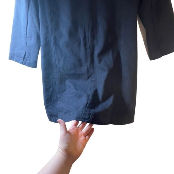 J. Crew Classic Twill Chino Coat Double Breasted 0 navy blue - Picture 5 of 16